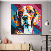 Abenteuerlicher Beagle - Malen nach Zahlen